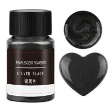 1入組10克珍珠光澤閃粉,可用於diy水晶膠、硅膠模具、蠟燭石膏製作、史萊姆和聚合物粘土填充、美人魚閃粉工藝等。 - 黑色 - 查看 1