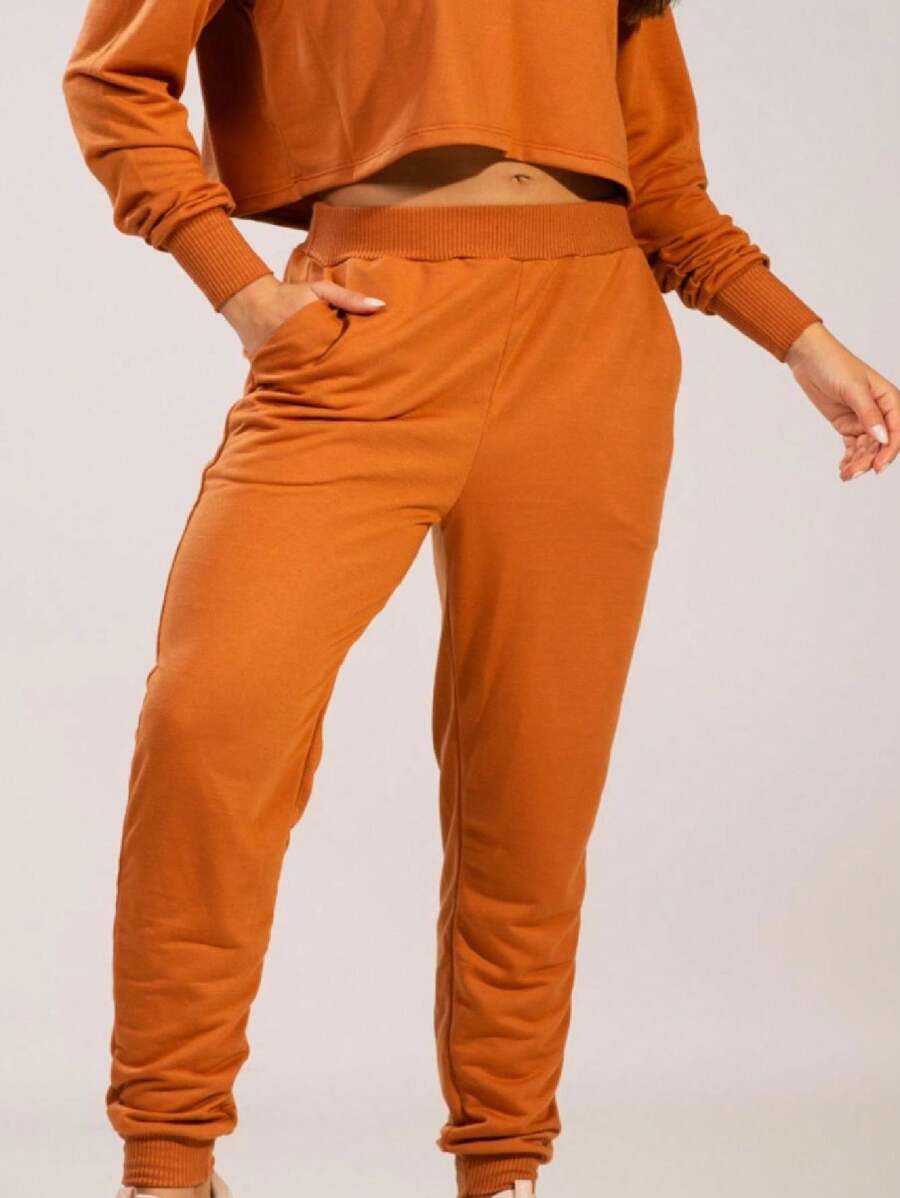 Women Outdoor Sweatpants & Joggers - 駝色 - 查看 1