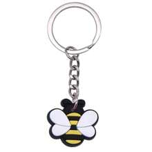 1pc/6pcs/12pcs/24pcs Cute Cartoon Bee Pendant, Bee Keychain, Creative Gift For Men And Women Car Accessories Bag Charm School Goth Y2k