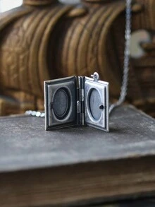 1 PC Vintage Cute Cat Book Cover Openable Book Pendant Suitable For Gifts - Pendant Necklace - View 2