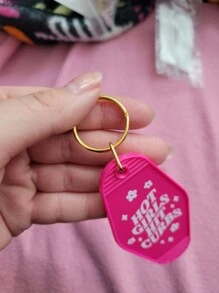 Street 1pc, Y2K/B Bohemian Style Plastic Hot Girls Hit Curbs Motel Keychain, Keychain, Hotel Key Chain, Car Accessories, Creative Keychain, Backpack Pendant, Bag Charms, Birthday Gifts, Party Favors School