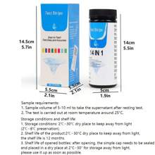 14合1水質測試試紙,適用於多種水池,檢測氯、ph值、鹼度、硬度,適用於飲用水、游泳池、溫泉、池塘、水族箱、工業水質 - 白色 - 查看 4