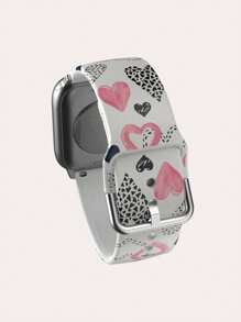 1 条可爱心形 TPU 表带，兼容 38/40/41/42/44/45/46/49 毫米 Ultra/SE/Series 10/9/8/7/6/5/4/3/2/1 - 彩色 - 查看 2