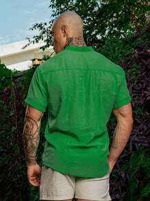 Men Shirts - Mint Green - View 3