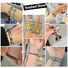 1 Miếng Creative DIY Vòng tay , Mới lạ Đúng mốt Thủ công Vòng tay Phụ kiện , Sinh nhật & Quà tặng lễ hội - Bạc - Xem 3