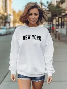 Women Sweatshirts - 白色 - 查看 2