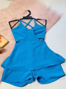 Young Girls Bodysuits & Jumpsuits - Xanh đậm - Xem 1