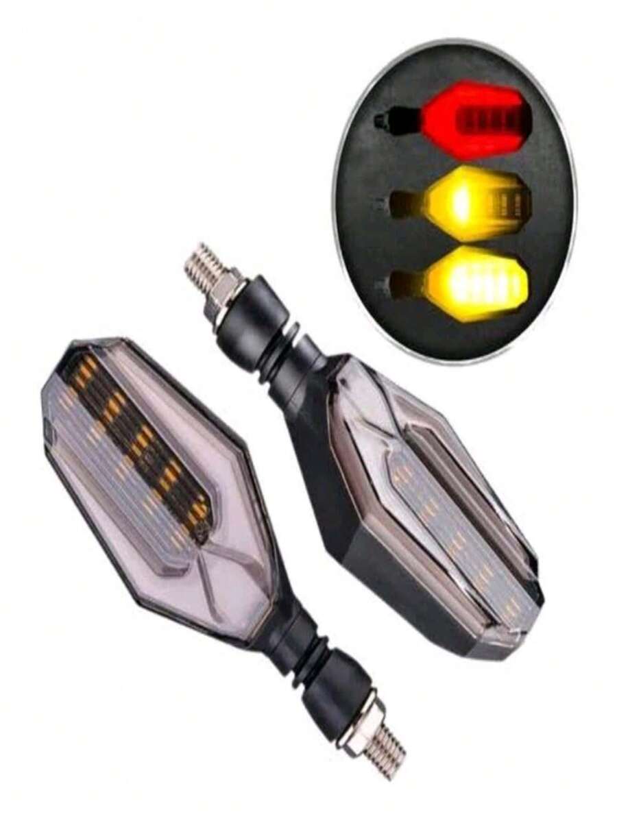 Directionals For Motorcycle - Red - View 1