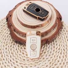 TPU車用智能鑰匙保護套適用於BMW E60 E61 E70 E81 E87 E90 E91 E92保護套配件 - 白色 - 查看 5