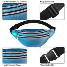 aerocandy 全息户外腰包，女士休闲胸包，带肩带和斜挎带