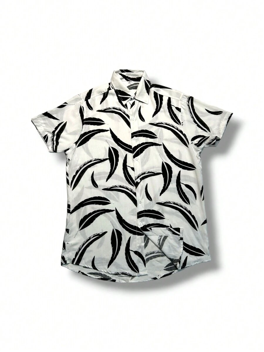 Men Shirts - 黑與白 - 查看 1