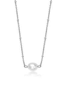 925純銀淡水畸形珍珠吊墜項鍊經典復古項鍊珠寶禮物 - 女士時尚項鍊 - 查看 7