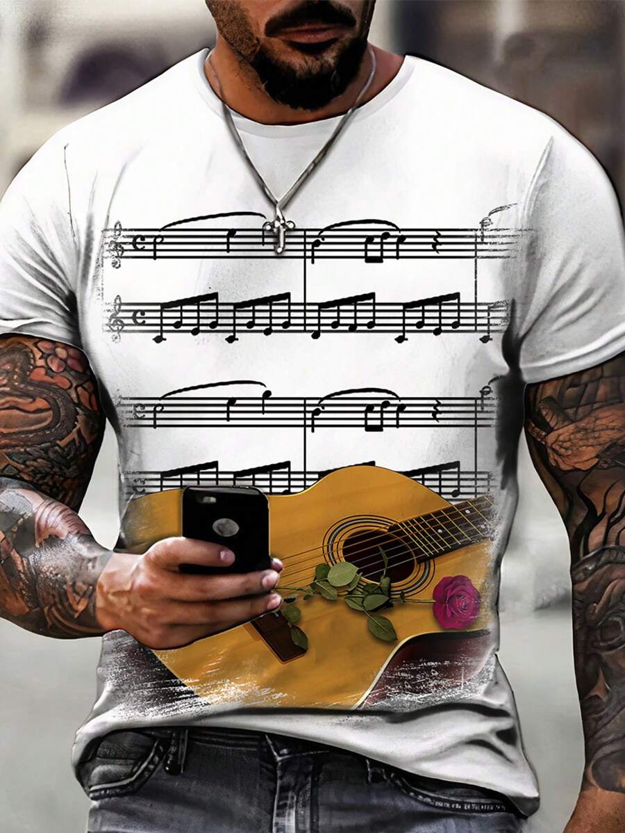 Men T-Shirts - 白色 - 查看 1