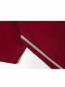 Boyfriend Style Men's Summer Sports Suit Running Fitness T-Shirt And Shorts Round Neck Wide-Legged Casual Motionwear, Athletic Suit, Tracksuit Boyfriend Style Men Shorts Set Boyfriend Style Men Shorts Set - Red - View 5