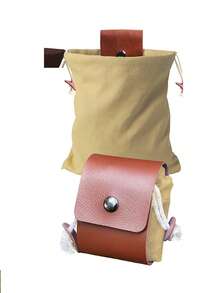 Gấp lại tranh sơn dầu Công cụ Túi bảo quản , Ngoài trời Trái cây Sự hái quả Cái túi Đối với Kiếm ăn , Eo Công cụ Cái túi Với Khép kín - Màu Khaki - Xem 3