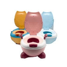 Baño Entrenador Infantil Niño Niña Inodoro Bacinica Segura - Amarillo Mostaza - Ver 2