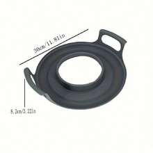 1 Pieza Práctico Transportador De Microondas Con Asas Para Tazones, Platos, Utensilios De Cocina, Esencial De Cocina Para Llevar En El Hogar, Dormitorio Y Restaurante - Gris - Ver 4