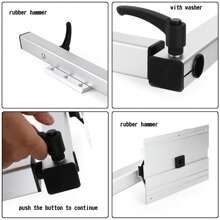 Rv Table Leg Swivel Marine Folding & Adjust 360°Campervans Motorhome Table Leg - Silver - View 5