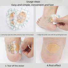 運動鞋和高跟鞋專用鞋跟墊,防滑透明薄型防水泡 - 彩色 - 查看 3