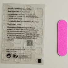 24片裸粉法式漸層短芭蕾手工貼壓假指甲,適用於春夏季節 - 粉色 - 查看 6