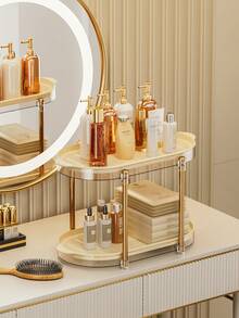 1pc Double-Layer Plastic Drain Pan Dish Rack