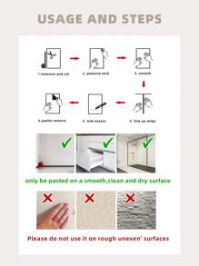1 Roll Pvc Wallpaper For Home With Wood Panel & Ceramic Tile Design, Waterproof, Wear-Resistant, Oil-Proof And Self-Adhesive Wall Sticker Roll - Multicolor - View 8