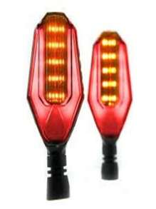 Directionals For Motorcycle - Red - View 2
