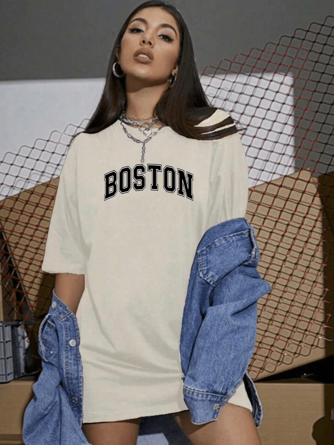 Women T-Shirts - Màu be - Xem 1