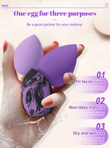 4PCS Makeup Sponge,Suitable For Cream & Powder Concealer, Loose Powder Makeup Applicator - Multicolor - View 6