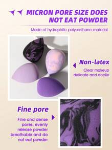 4PCS Makeup Sponge,Suitable For Cream & Powder Concealer, Loose Powder Makeup Applicator - Multicolor - View 10