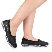Women Wedge Sneakers - 黑色 - 查看 4