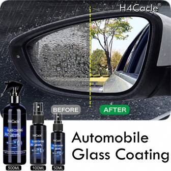 H4Cacle H4Cacle Water Repellent Spray Anti Rain Coating For Car Glass Hydrophobic Anti-Rain Liquid Prevention Of SewageRadiation Hazards