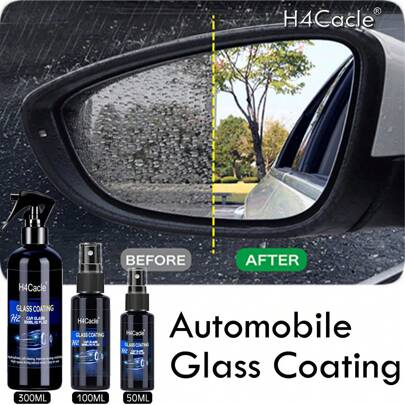  H4cacle 防水噴霧汽車玻璃防雨塗層疏水防雨液防止下水道輻射危害