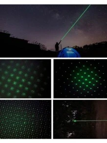 Puntero Láser Alta Potencia Apuntador Verde Recargable Batería Incluida Green Pointer De Larga Distancia Ideal Para Exteriores - Tipo de Enchufe A USA (110-127V) - Ver 4