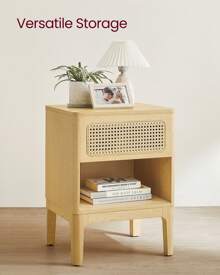 VASAGLE Nightstands - Light Rustic Oak - View 3