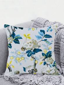 1 Vỏ Gối Hoa Cây Nhiệt Đới Thiết Kế Họa Tiết Hoa Trừu Tượng Cho Phòng Khách, Phòng Ngủ, Ghế Sofa, Ghế, Xe Hơi, Vv. Mềm mại, thoải mái, thoáng khí, tinh tế, ngắn sang trọng Trang trí nội thất Vỏ gối có khóa kéo giấu kín, có thể tháo rời và giặt được, hình vuông - Màu xanh nhạt - Xem 1