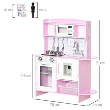 HOMCOM Kitchen Playsets - 粉色 - 查看 7