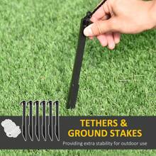 HOMCOM 5.5ft Christmas Inflatable Santa Claus Riding A Motorcycle Blow Up Decoration Xmas Décor For Garden, Halloween, Halloween Decoration - White - View 8