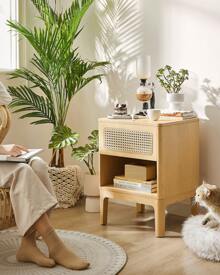 VASAGLE Nightstands - Light Rustic Oak - View 6