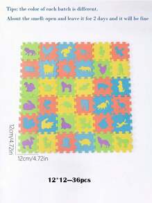 1pack 10pcs/36pcs 11.81in/1.97in/2.36in/2.76in mini Eva Foam puzzle mat Alphabet Letters Numbers Floor Mats, Children's Educational Early Learning Puzzle Game - Multicolor - View 5