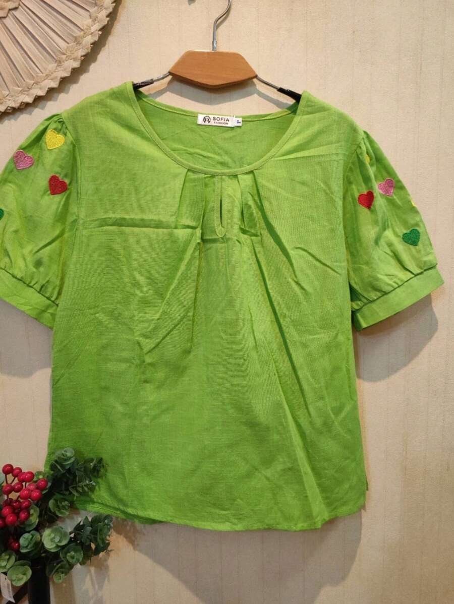 Women Blouses - 綠色 - 查看 1