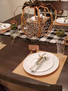 10pcs Place Card Holders,Place Rustic Wooden Card Holders Table Number Stands For Name Tags Food Markers Party Wedding Table Name Card Holder Memo Photo Picture Holder Card, Back To School Valentine Day