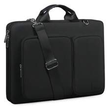 Funda para Laptop 14 15.6 pulgadas portafolios para laptop Hombres y Mujeres maletín para laptop Impermeable negro rosa - Negro - Ver 1