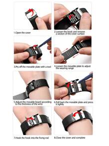 Stainless Steel Mesh Watch Band Compatible With Apple Watch As A Gift For Students Returning To School