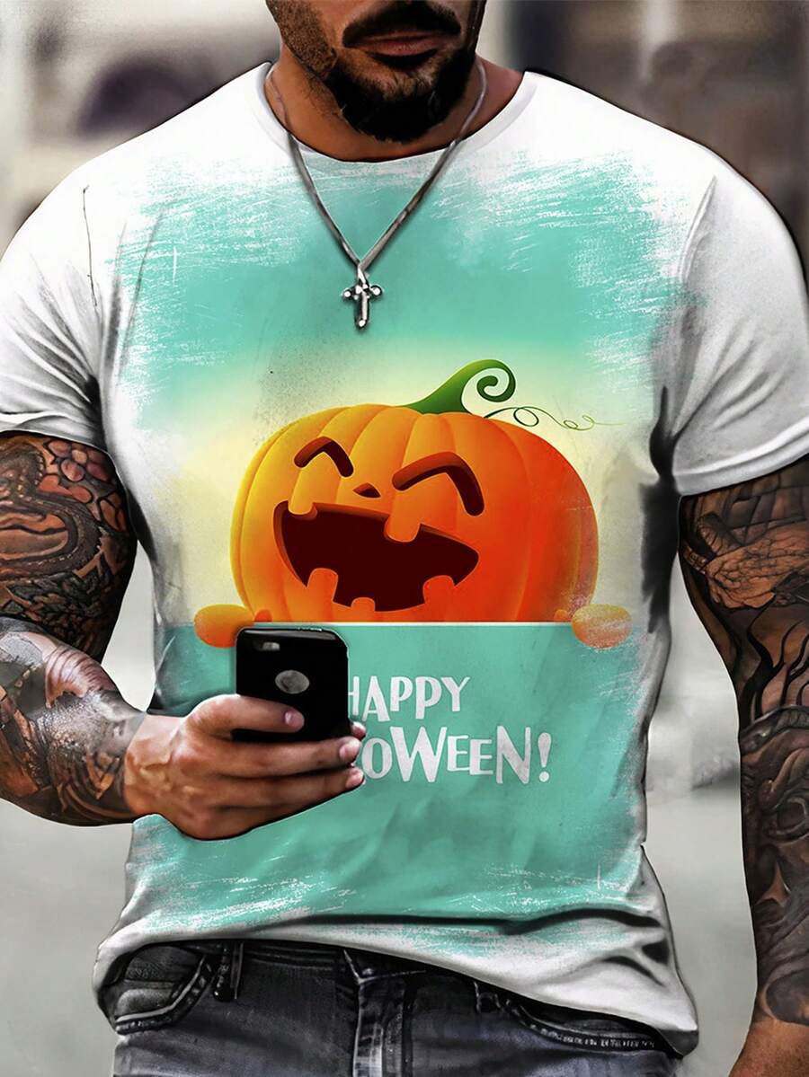 Camisa Camiseta Dia Das Bruxas Halloween Terror Horror - Branco - Visão 1