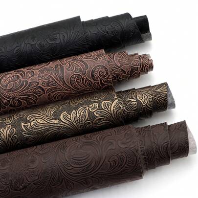 1 Pieza Rollo Texturado Con Patrón De Remolino Y Textura De Bulto De 30x140cm Para Aretes, Bolsos, Estuches De Lápices, Billeteras, Bolsos, Proyectos De Manualidades, Accesorios Para El Cabello