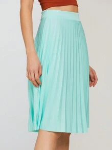 Women Skirts - Teal Blue - View 4