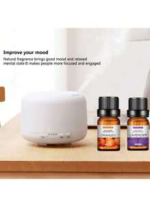 Set de 3/6/12 piezas de 10ml de aceites esenciales solubles en agua con fragancias de fruta como lavanda, naranja dulce, menta, rosa, sakura y océano. El regalo perfecto para graduación, Pascua, San Valentín, Halloween, otoño, invierno, festividades, aromaterapia, ambientador de hogar, difusor, regalo, decoración del hogar - Naranja dulce - Ver 4