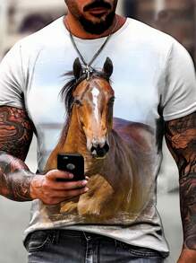 Men T-Shirts - 白色 - 查看 1