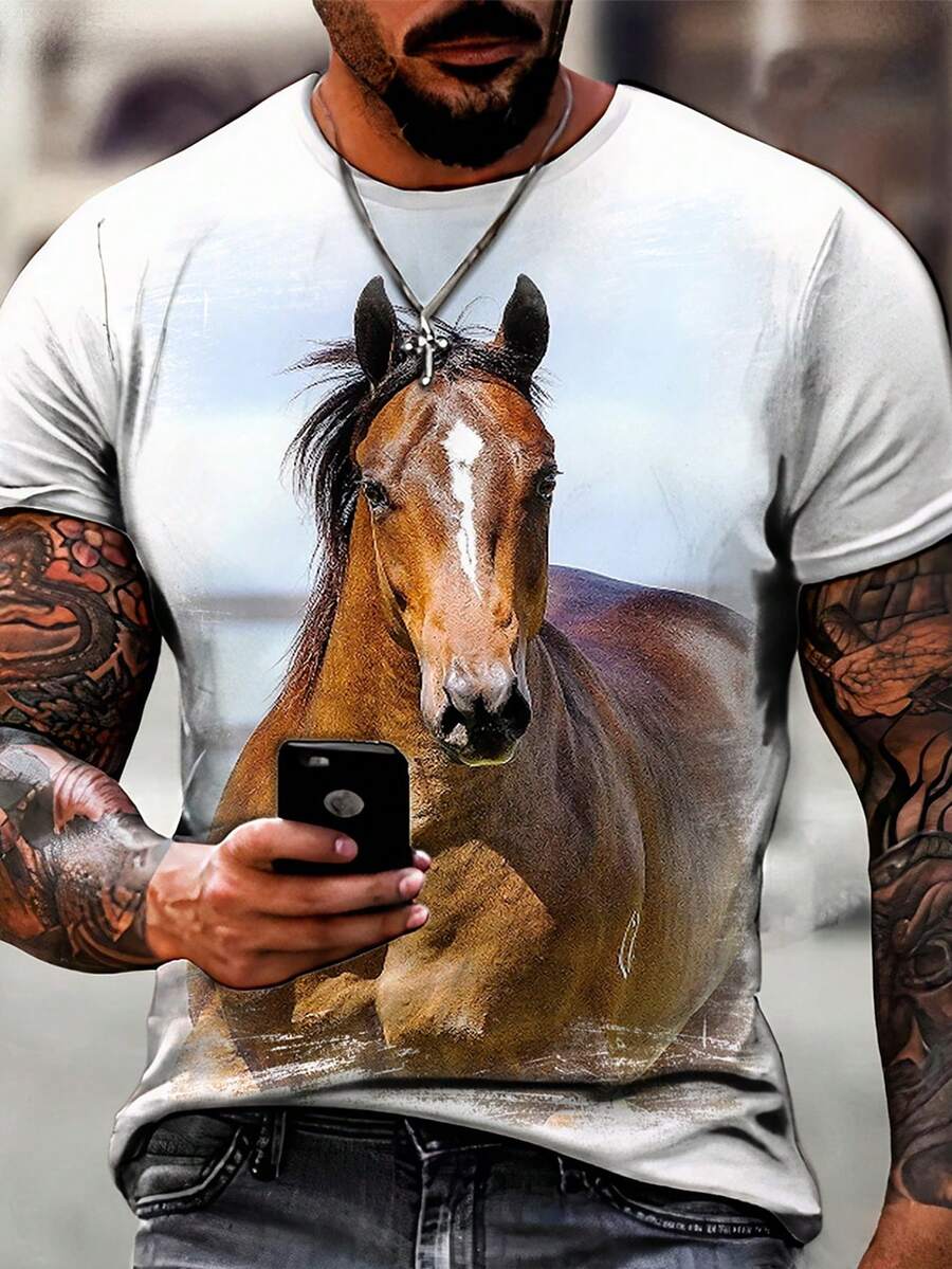 Men T-Shirts - 白色 - 查看 1